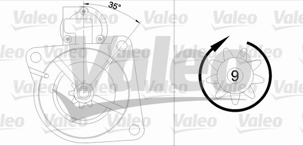 Valeo 436044 - Starteris adetalas.lv