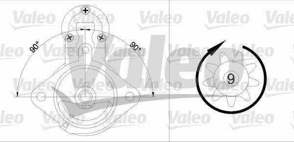 Valeo 436040 - Starteris adetalas.lv