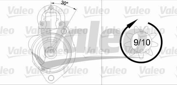 Valeo 436048 - Starteris adetalas.lv