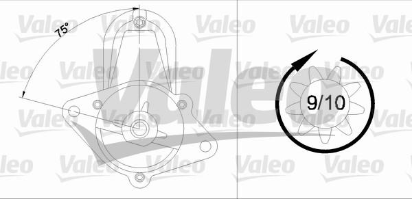 Valeo 436056 - Starteris adetalas.lv