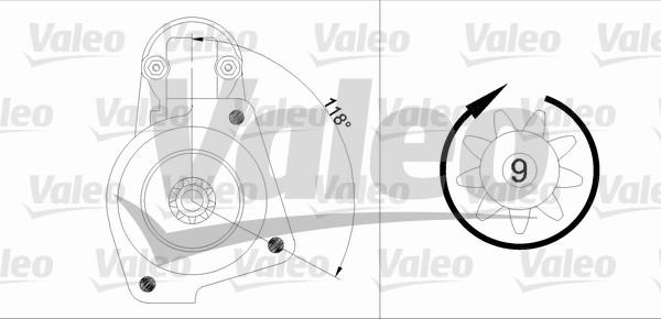 Valeo 436016 - Starteris adetalas.lv