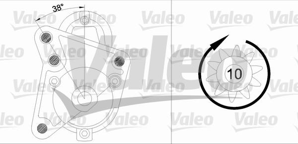 Valeo 436081 - Starteris adetalas.lv