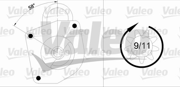 Valeo 436033 - Starteris adetalas.lv