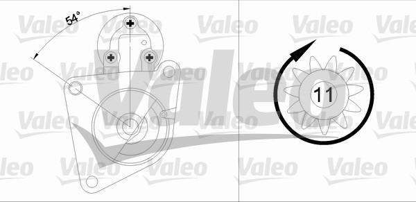 Valeo 436032 - Starteris adetalas.lv