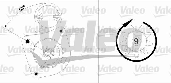 Valeo 436026 - Starteris adetalas.lv