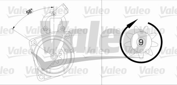 Valeo 436028 - Starteris adetalas.lv