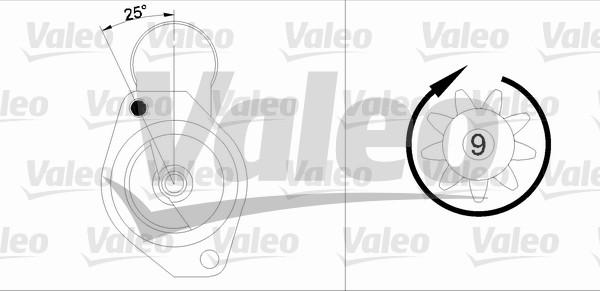 Valeo 436023 - Starteris adetalas.lv