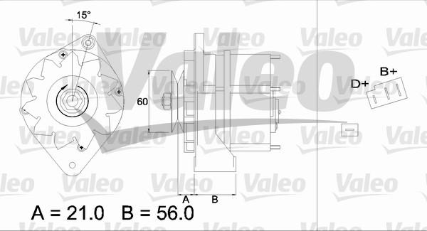 Valeo 436196 - Ģenerators adetalas.lv