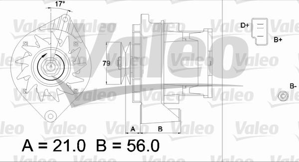 Valeo 436197 - Ģenerators adetalas.lv