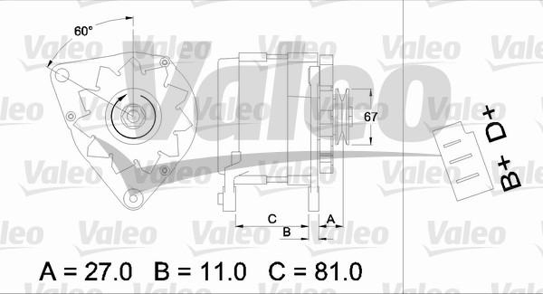 Valeo 436144 - Ģenerators adetalas.lv