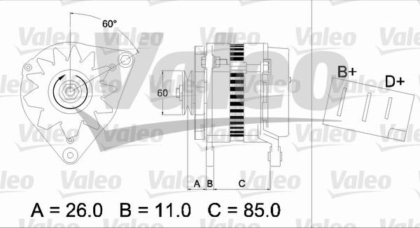 Valeo 436169 - Ģenerators adetalas.lv