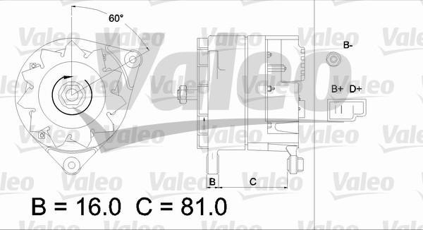 Valeo 436166 - Ģenerators adetalas.lv