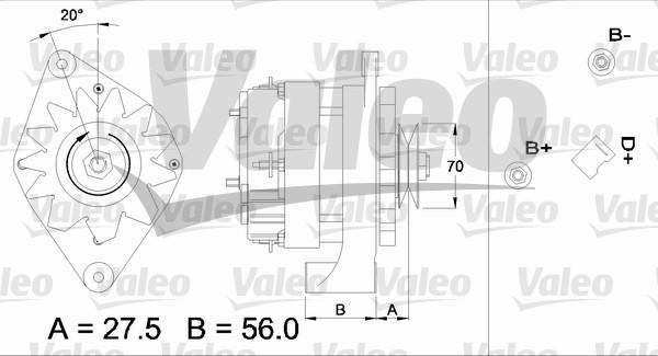 Valeo 436161 - Ģenerators adetalas.lv