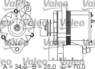 Valeo 436117 - Ģenerators adetalas.lv