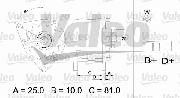 Valeo 436180 - Ģenerators adetalas.lv