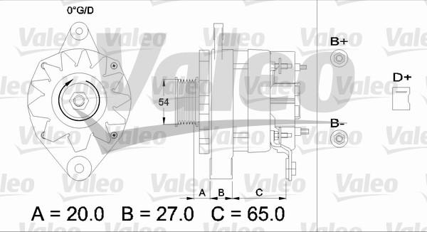 Valeo 436309 - Ģenerators adetalas.lv