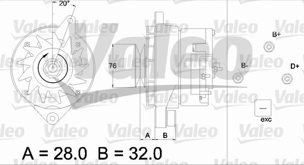 Valeo 436305 - Ģenerators adetalas.lv