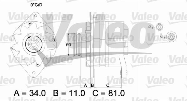 Valeo 436301 - Ģenerators adetalas.lv