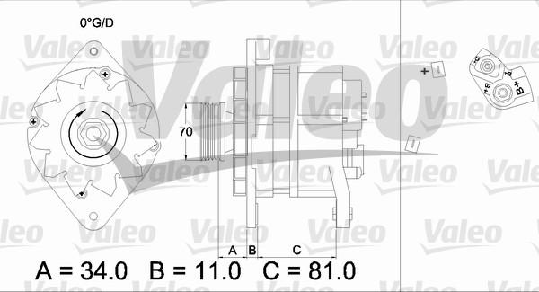 Valeo 436302 - Ģenerators adetalas.lv