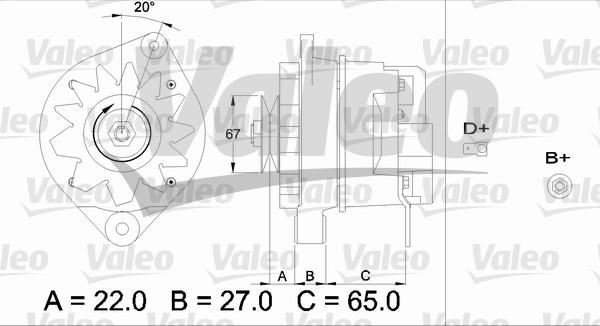 Valeo 436316 - Ģenerators adetalas.lv