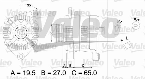 Valeo 436384 - Ģenerators adetalas.lv