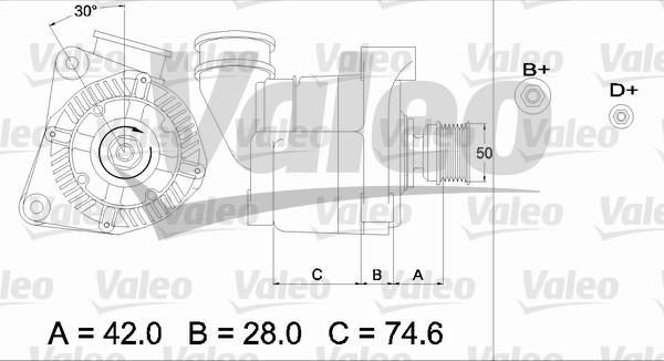 Valeo 436385 - Ģenerators adetalas.lv