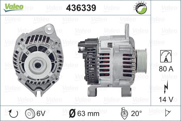 Valeo 436339 - Ģenerators adetalas.lv