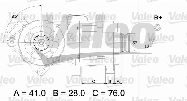 Valeo 436333 - Ģenerators adetalas.lv