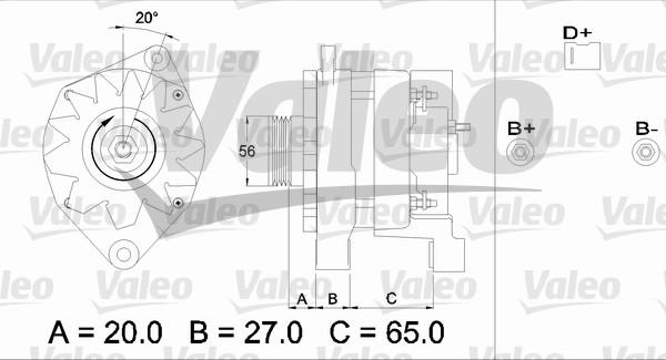 Valeo 436322 - Ģenerators adetalas.lv