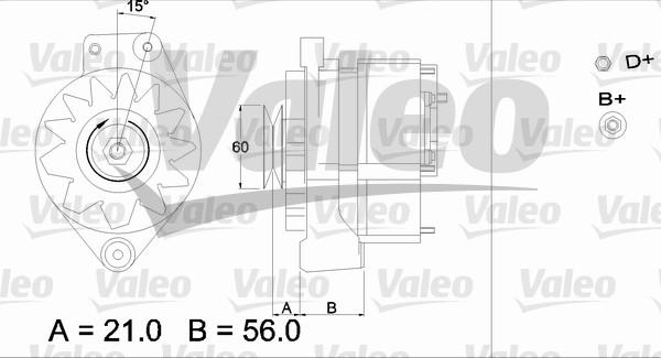 Valeo 436296 - Ģenerators adetalas.lv