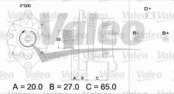 Valeo 436254 - Ģenerators adetalas.lv