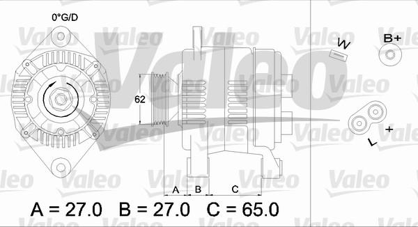 Valeo 436280 - Ģenerators adetalas.lv