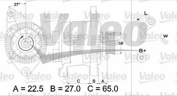 Valeo 436283 - Ģenerators adetalas.lv