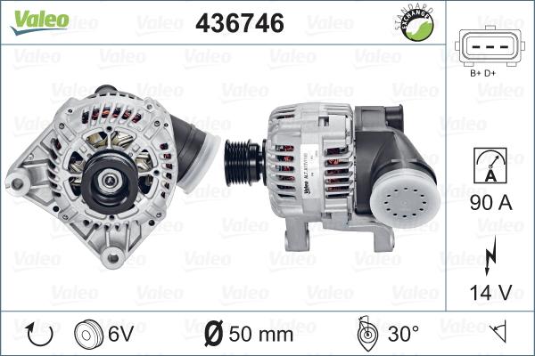 Valeo 436746 - Ģenerators adetalas.lv