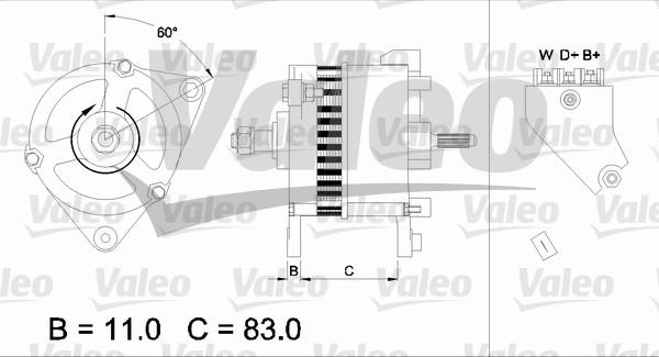 Valeo 436755 - Ģenerators adetalas.lv