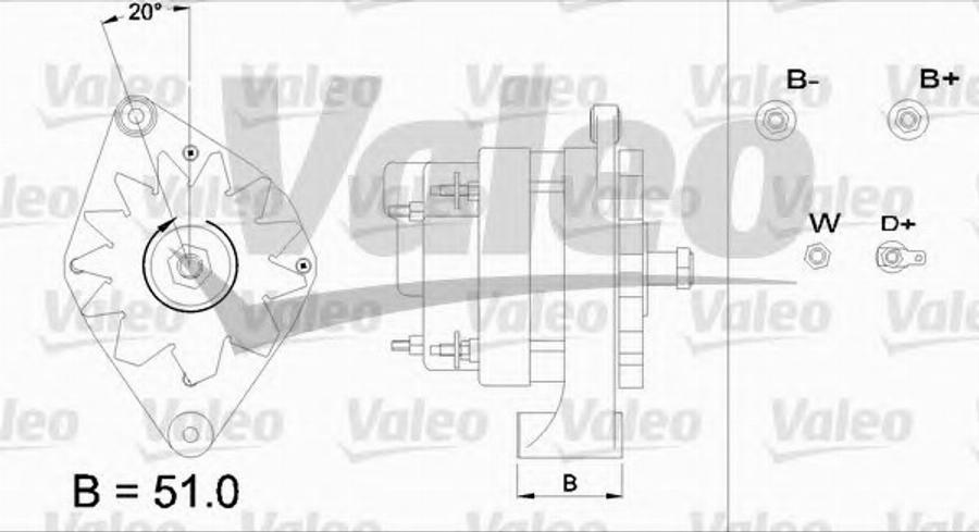 Valeo 436703 - Ģenerators adetalas.lv