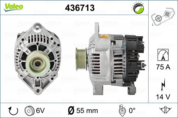 Valeo 436713 - Ģenerators adetalas.lv