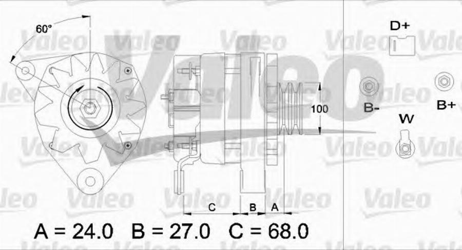 Valeo 436717 - Ģenerators adetalas.lv