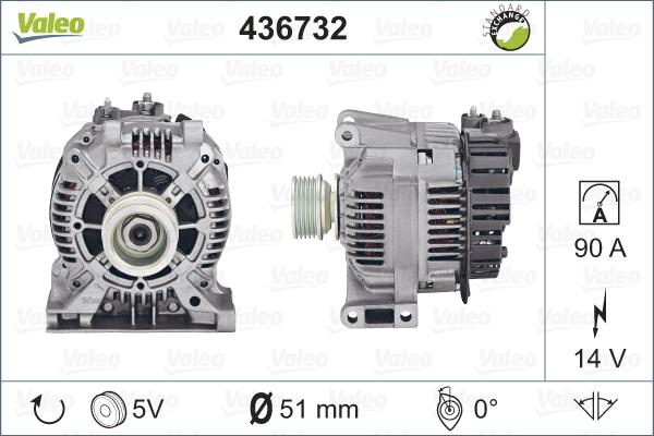 Valeo 436732 - Ģenerators adetalas.lv