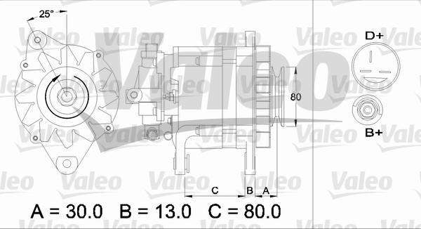 Valeo 436724 - Ģenerators adetalas.lv