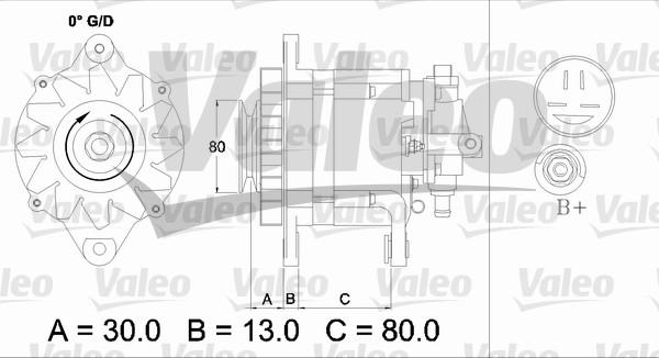 Valeo 436725 - Ģenerators adetalas.lv