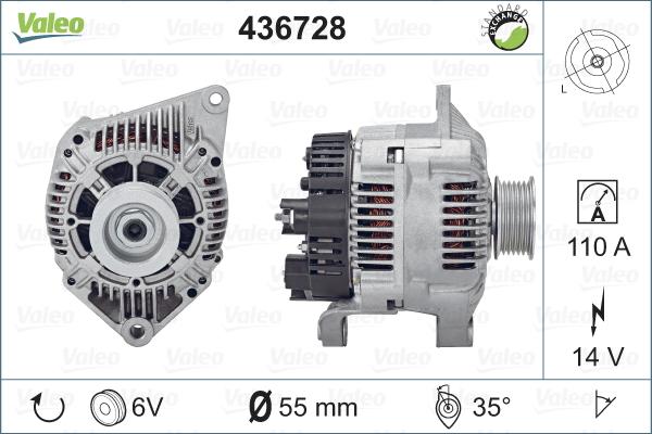 Valeo 436728 - Ģenerators adetalas.lv