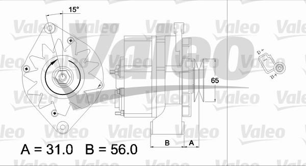 Valeo 436722 - Ģenerators adetalas.lv