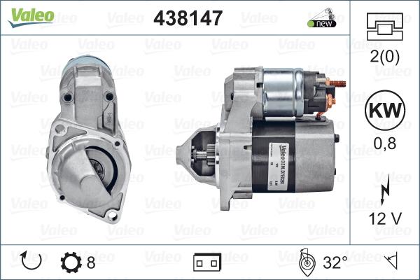 Valeo 438147 - Starteris adetalas.lv