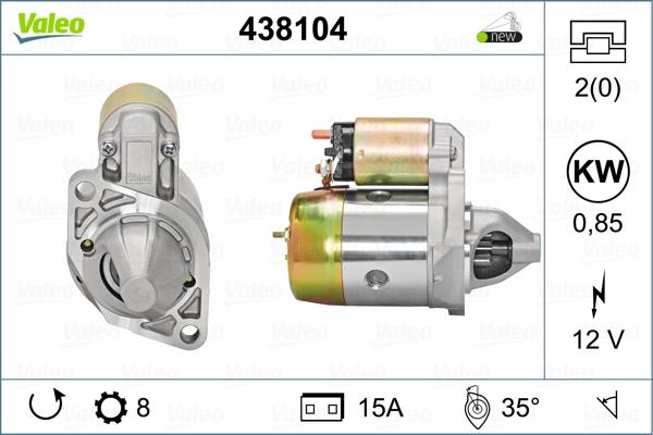 Valeo 438104 - Starteris adetalas.lv