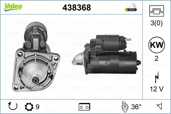 Valeo 438368 - Starteris adetalas.lv