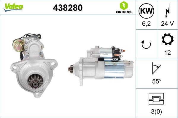 Valeo 438280 - Starteris adetalas.lv