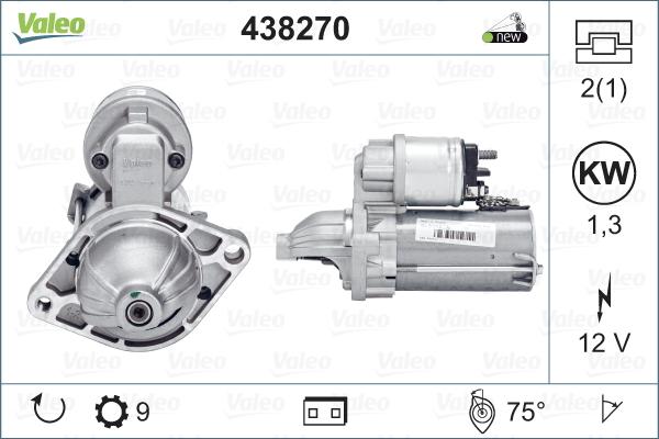 Valeo 438270 - Starteris adetalas.lv