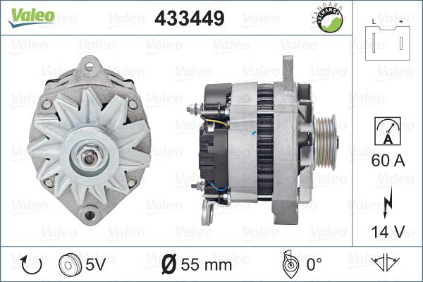 Valeo 433449 - Ģenerators adetalas.lv