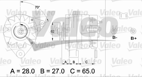 Valeo 433446 - Ģenerators adetalas.lv